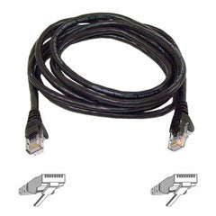 Belkin Cat.6 UTP Network Patch Cable, Snagless Molded RJ-45 Male/Male, 7ft, Enhanced Transmission, Copper Conductor, Black - A3L980B07-BLK-S (Lifetime Warranty)