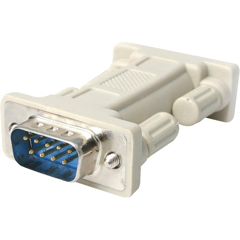 StarTech.com Serial Null Modem Data Transfer Adapter, DB9 Male to Male, Converts Straight Through Cable to Null Modem Cable, Beige - NM9MM (Lifetime Warranty)