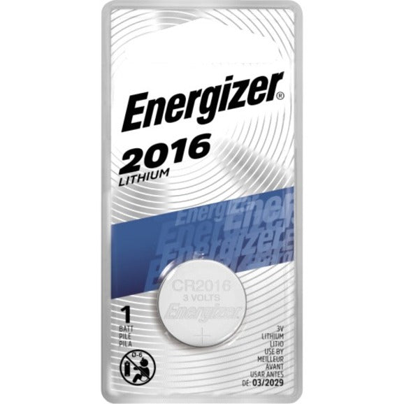 Batterie ECR2016BP Energizer 2016 pour entrée sans clé Batterie au lithium 3 Volts pour montre/calculatrice