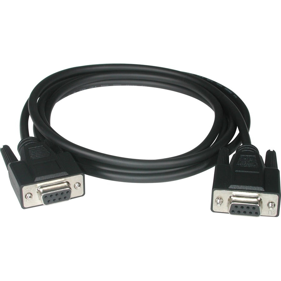 C2G 52040 DB-9 Null Modem Cable, 15ft, Molded, Copper Conductor, Black
