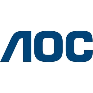 AOC company logo in deep blue typography with modern angular design