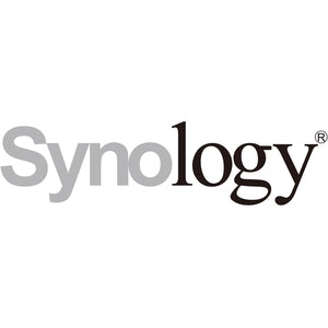 Synology corporate logo in grayscale displaying the company brand identity